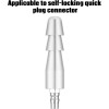 Adaptateur Vac-U-Lock Xintimate avec connecteur Quick Air pour machines sexuelles, Argent