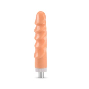 Accessoire Gode Texturé en Spirale Couleur Chair 8,66 pouces XLR 3 broches pour Machines Sexuelles