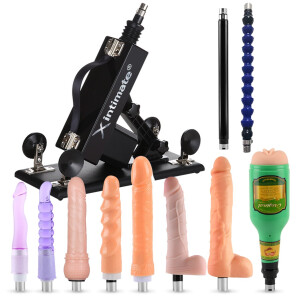 Xintimate Deep Thrusting Sex Machine with Masturbator Cup & 2 Extenders for couples