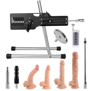 Xintimate Premium 120W Remote Sex Machine with 4 Dildos 