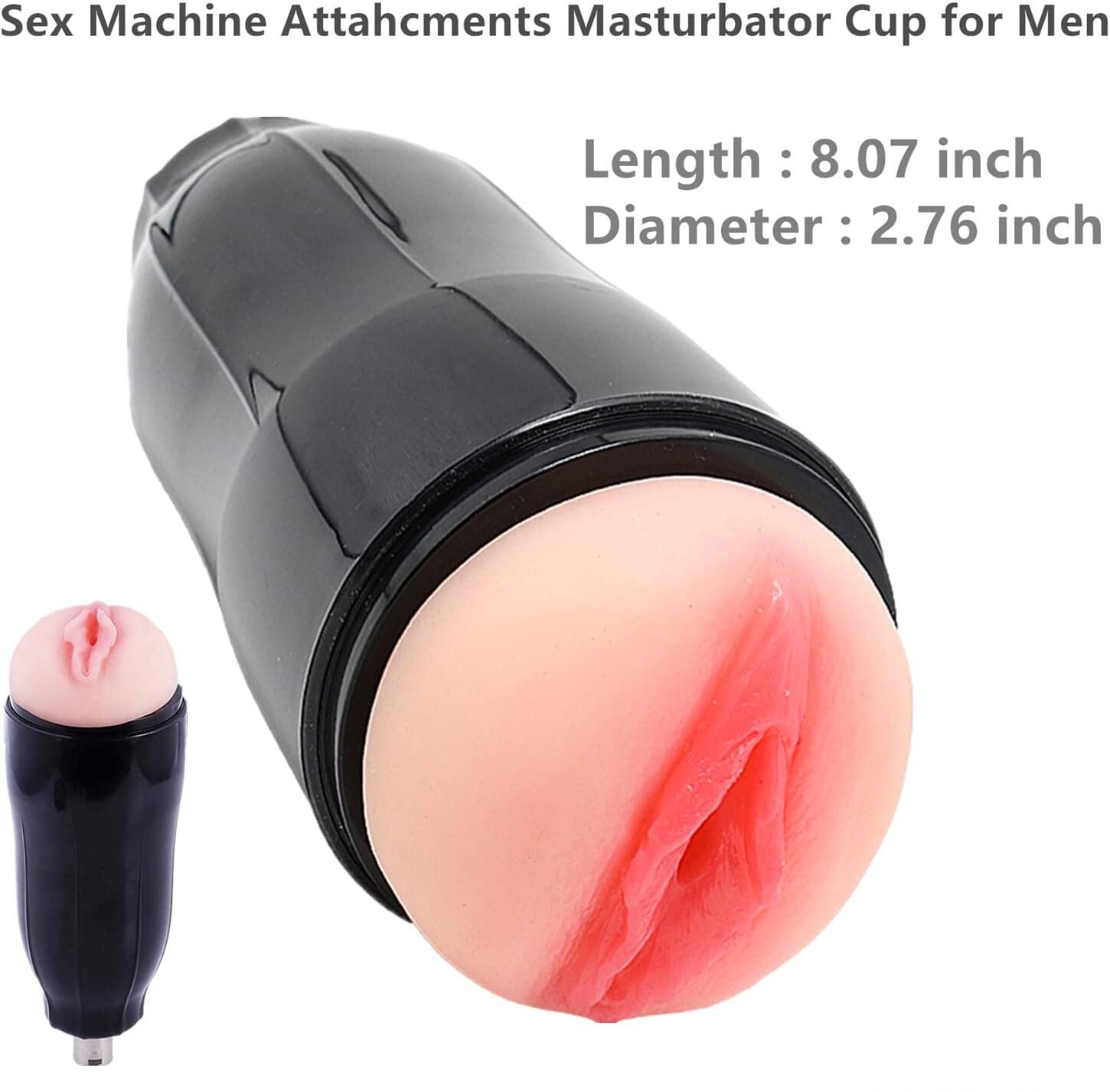 Accesorio realista de masturbador tipo bolsa para hombres para máquinas sexuales con XLR de 3 pines – Juguete sexual masculino