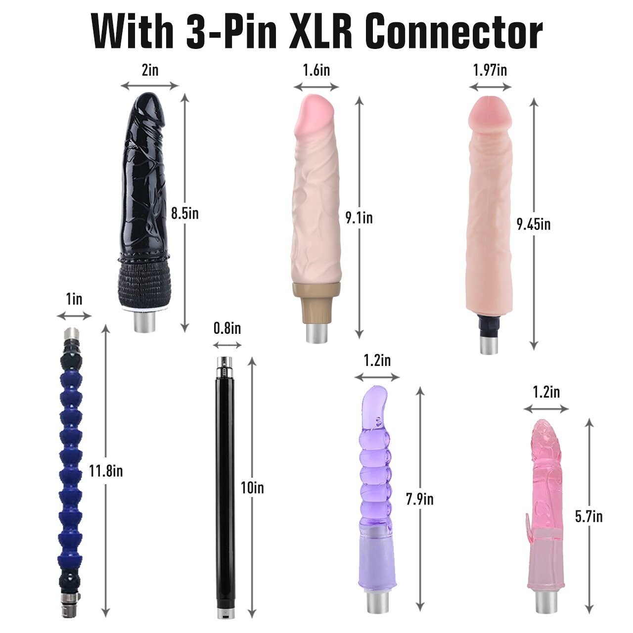 Xintimate Deep Thrusting Sex Machine Remote Control & Extension Rods