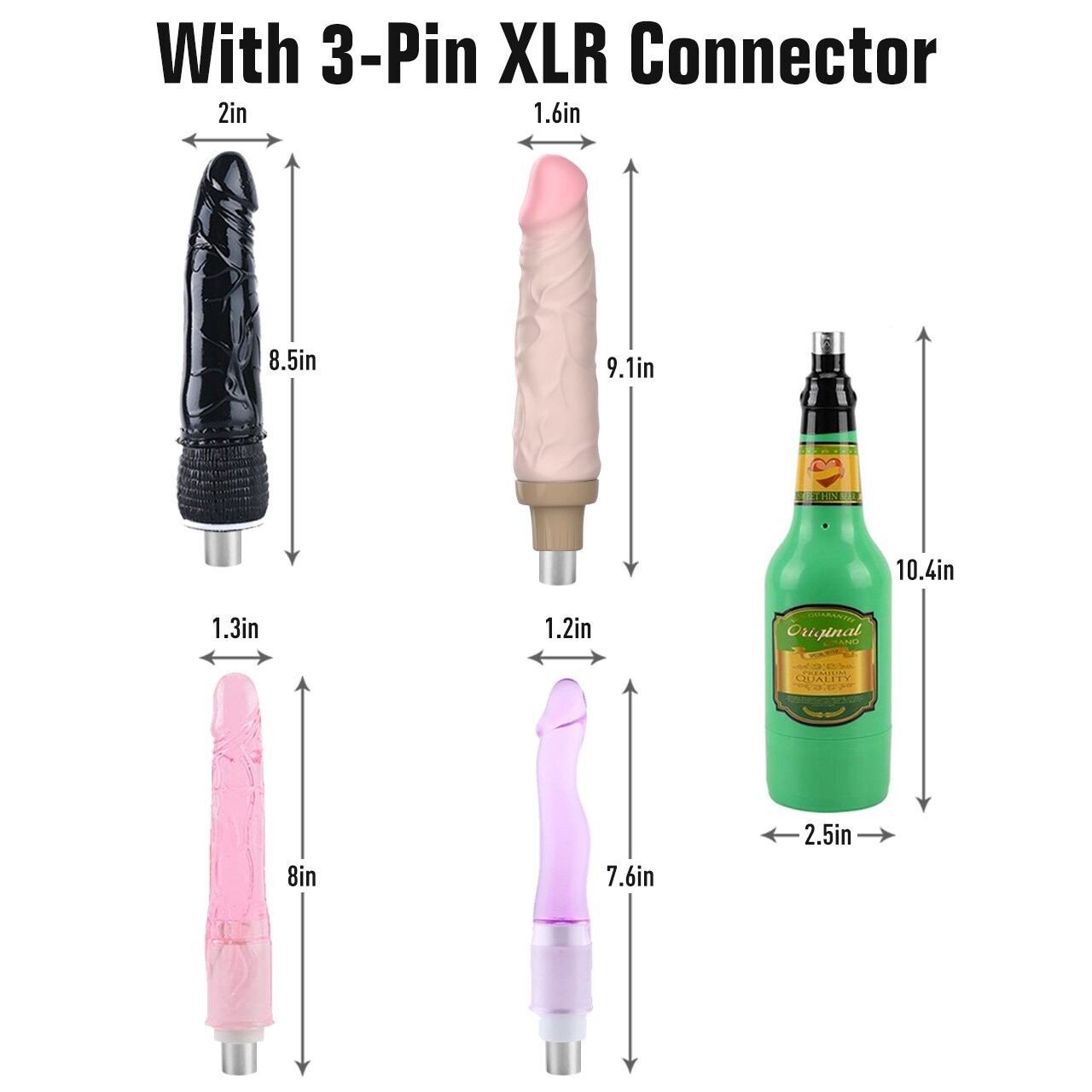 Xintimate Remote Fuck Machine with Male Masturbator & Anal Accessories for couples