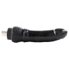 Accesorio de dildo grueso curvo negro de 8.27" XLR de 3 pines para máquinas sexuales
