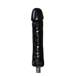 Accesorio de consolador grande y grueso color carne de 10,23" con XLR de 3 pines para máquinas sexuales