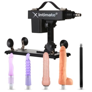Xintimate Automatic Thrusting Sex Machine with Extension Rod & 4 Dildos