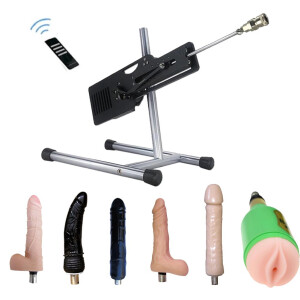 Xintimate Deep Thrusting Sex Machine with Masturbator Cup & 2 Extenders for couples