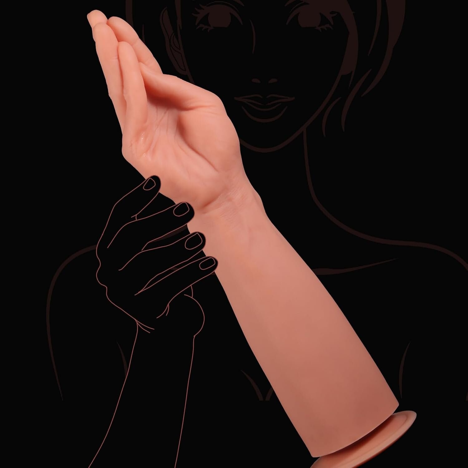 Dildo a Pugno Extra-Large in Stile Braccio da 15