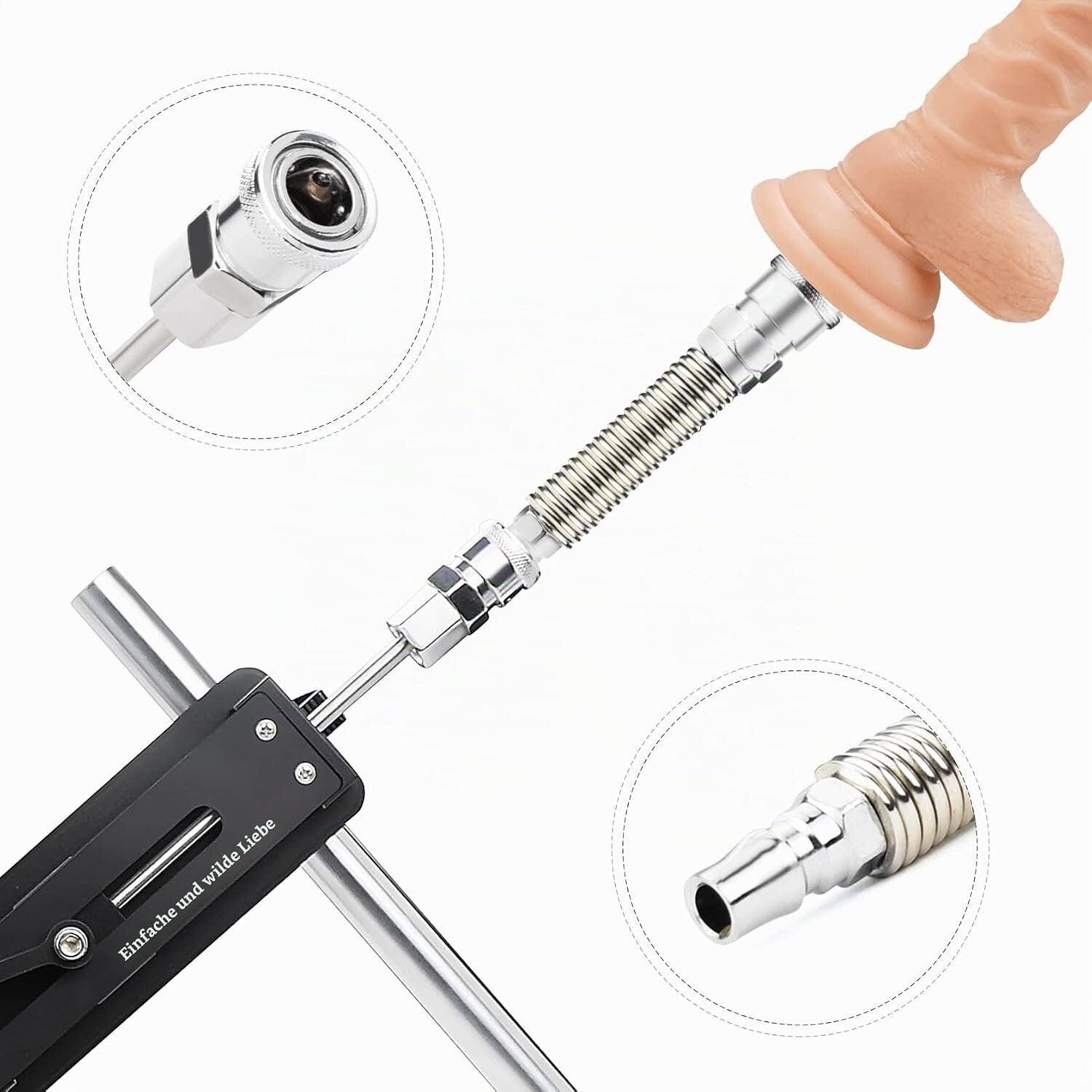 Adattatore di prolunga con molla flessibile per sex machine Xintimate