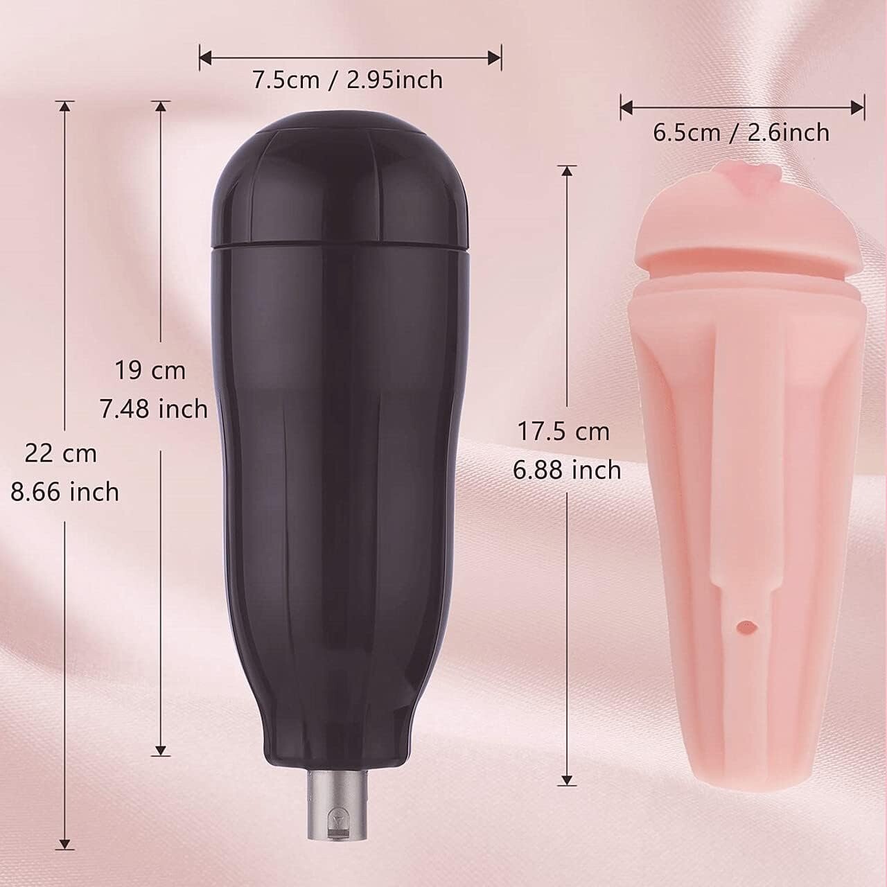 Accessorio masturbatore maschile realistico a sacco per macchine per il sesso con XLR a 3 pin – Sex toy maschile