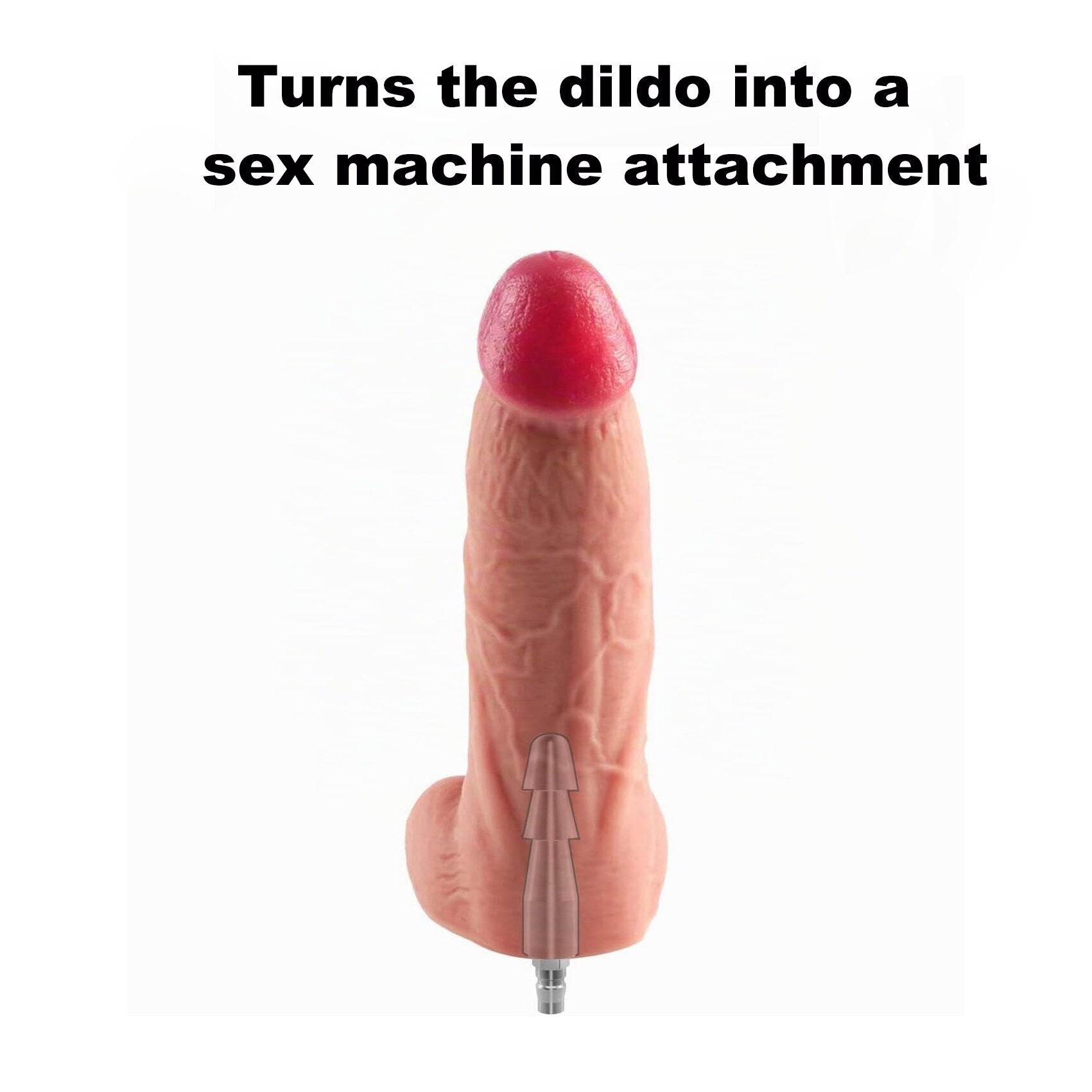 Adattatore Vac-U-Lock con Quick-Connect per Sex Machines, Nero