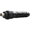 8,27" Dildo nero curvo e spesso con attacco XLR a 3 pin per macchine sessuali