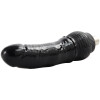 8,27" Dildo nero curvo e spesso con attacco XLR a 3 pin per macchine sessuali