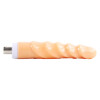 Dildo texturizzato a spirale color carne 8,66″ con attacco XLR a 3 pin per sex machine