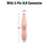 Attacco dildo color carne in stile lingua da 9,25" XLR a 3 pin per sex machine
