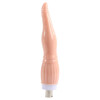 Attacco dildo color carne in stile lingua da 9,25" XLR a 3 pin per sex machine