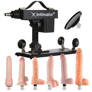 Xintimate Thrusting Sex Machine, 6 Different Dildos & Suction Cup for Women
