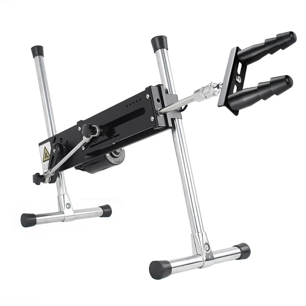 Vac-U-Lock-verdubbelaaradapter voor Xintimate-seksmachines Zwart