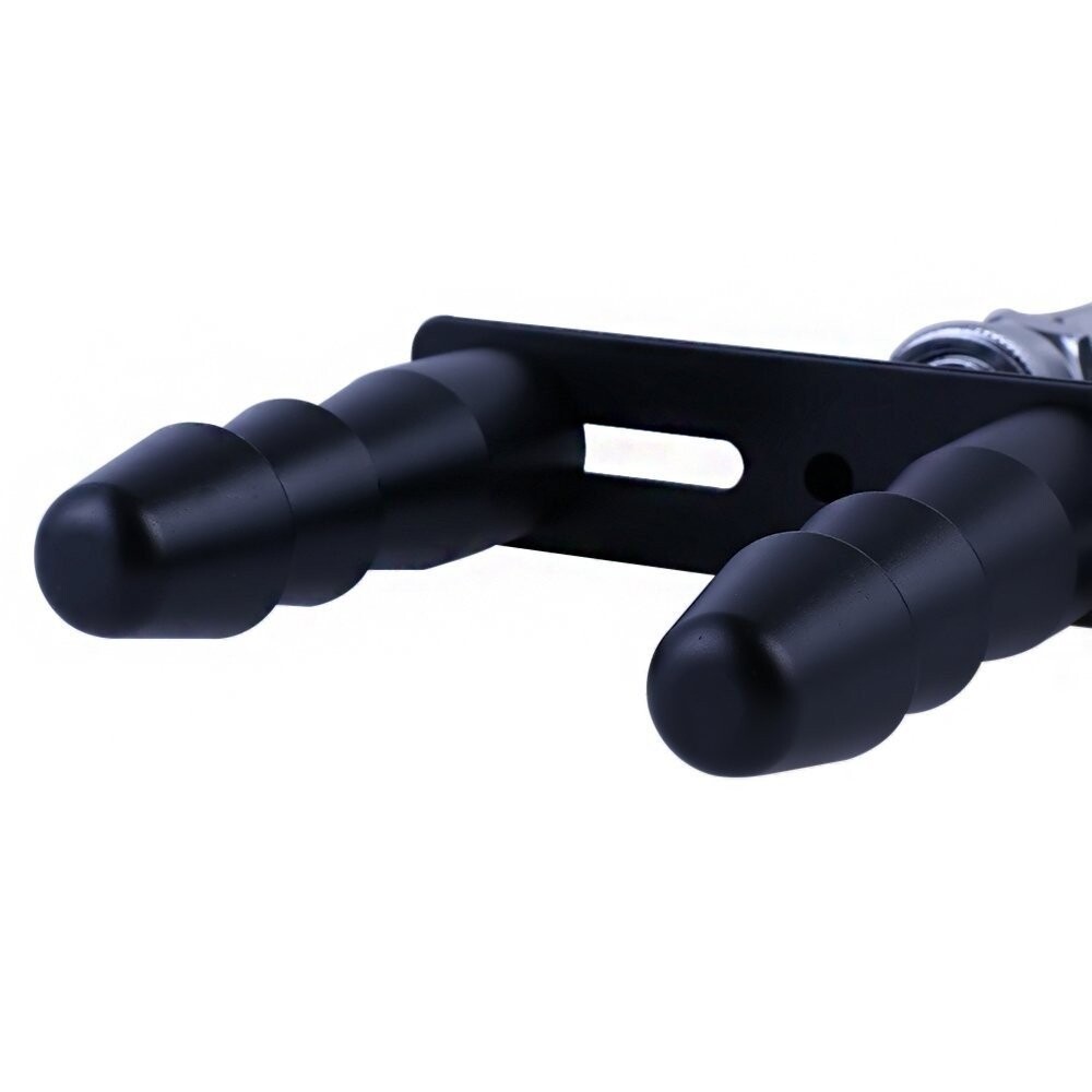 Vac-U-Lock-verdubbelaaradapter voor Xintimate-seksmachines Zwart