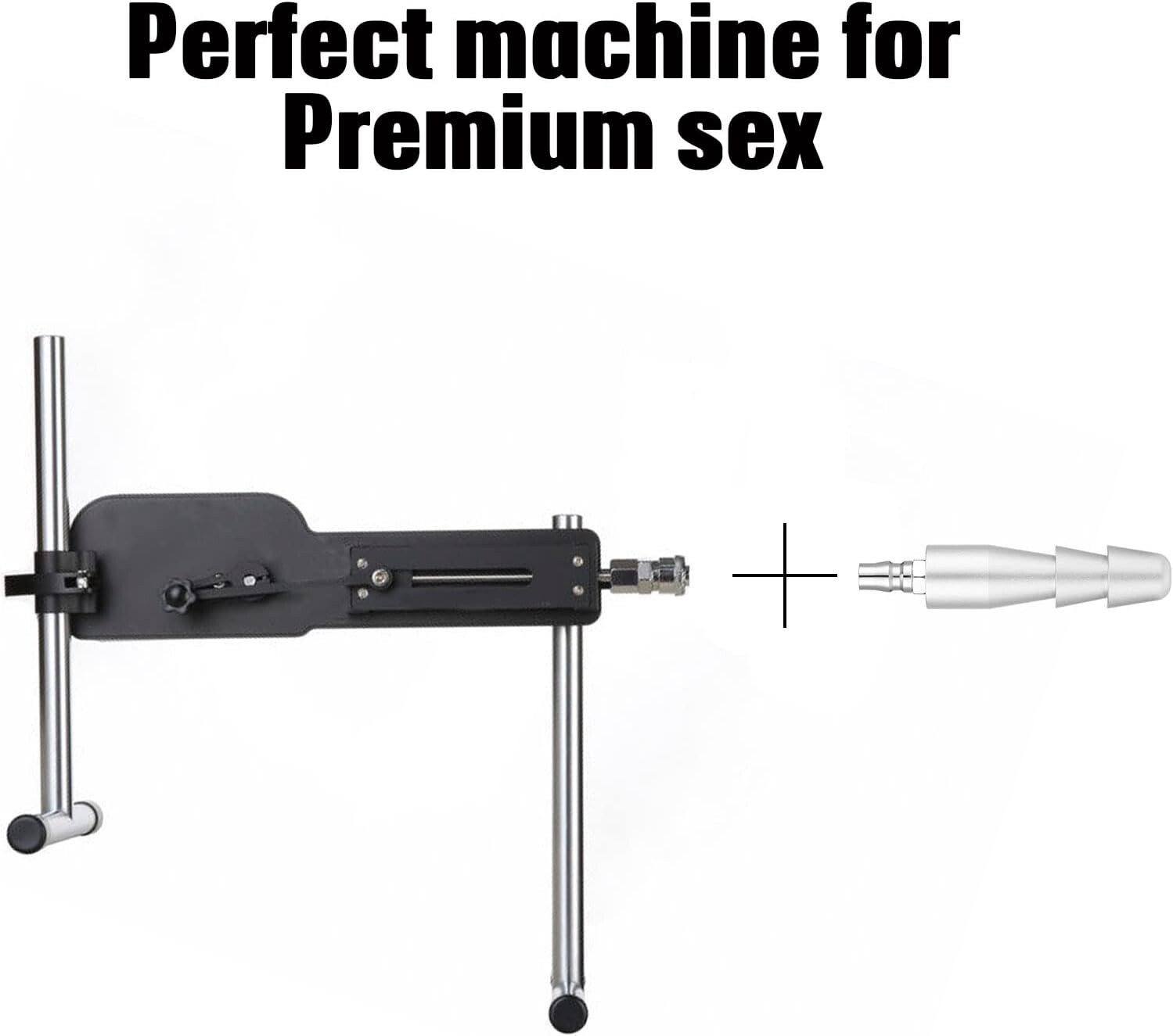 Xintimate Vac-U-Lock-adapter met Quick Air Connector voor seksmachines Zilver