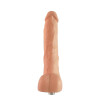 9,65" Vleeskleurige realistische dildo met testikels 3-pins XLR-opzetstuk