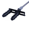 Vac-U-Lock-verdubbelaaradapter voor Xintimate-seksmachines Zwart