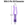 Xintimate 10,4" Dubbele Dildo Opzetstuk met 3-Pin XLR voor Stotende Seksmachines
