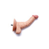 Xintimate 6.9" Curved Dildo Attachment with G-Spot Design for Sex Machines Flesh