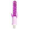 Xintimate 7,48" Getextureerd kristallen dildo-opzetstuk met 3-pins XLR voor seksmachines