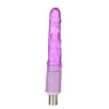 Xintimate 8,27 inch dikke dildo in kristalstijl met 3-pins XLR-opzetstuk voor seksmachines