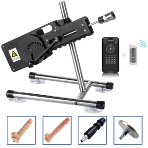 Xintimate Deep Thrusting Sex Machine with Masturbator Cup & 2 Extenders for couples