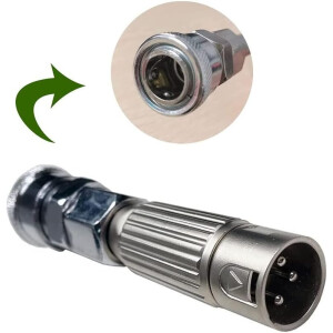 Xintimate 3-Pin XLR naar Quick Air-adapter voor seksmachines